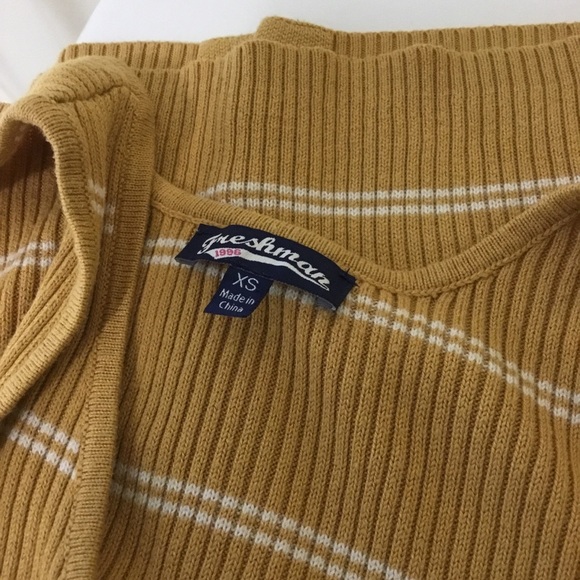 Freshman 1996 Sleeveless Sweater Tank Top Knit Striped Y2K - Picture 6 of 7